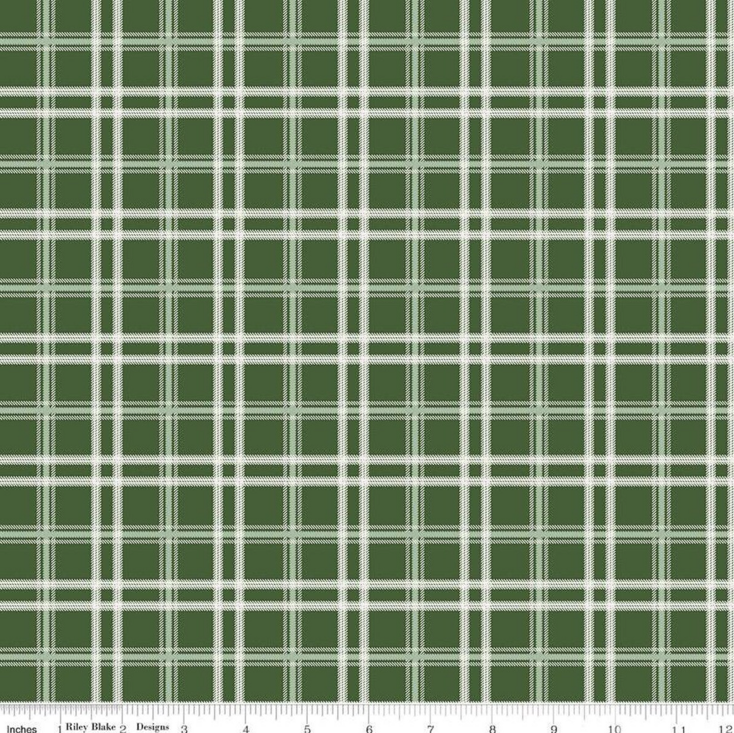 Mistletoe and Holly Plaid- Forest