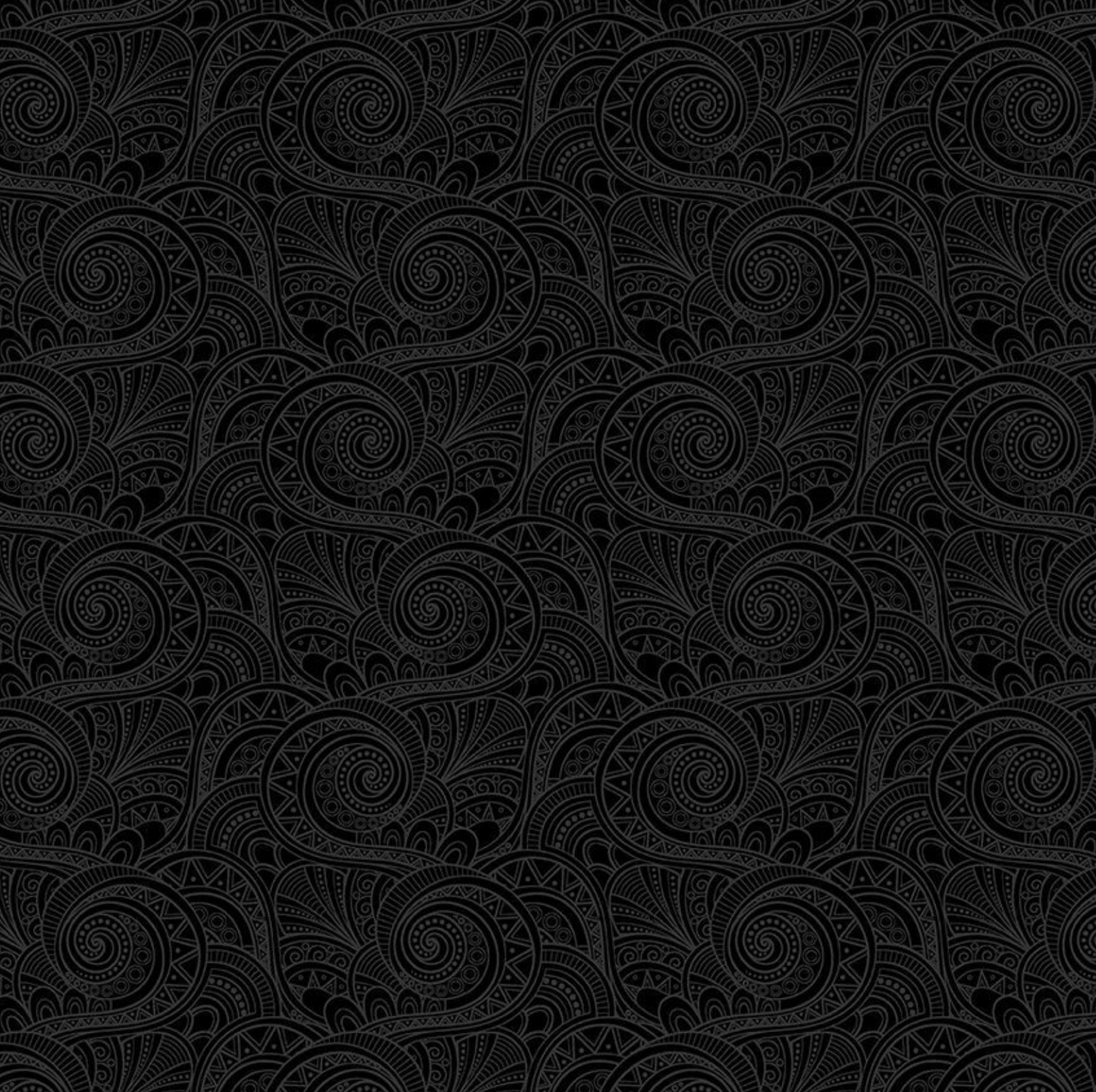 Geo Swirls- Black