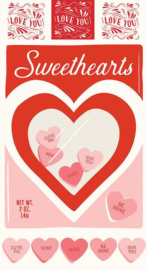 Sweetheart Sweethearts Panel 24"