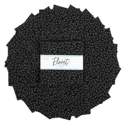 Floret Black 5" Stacker- Black