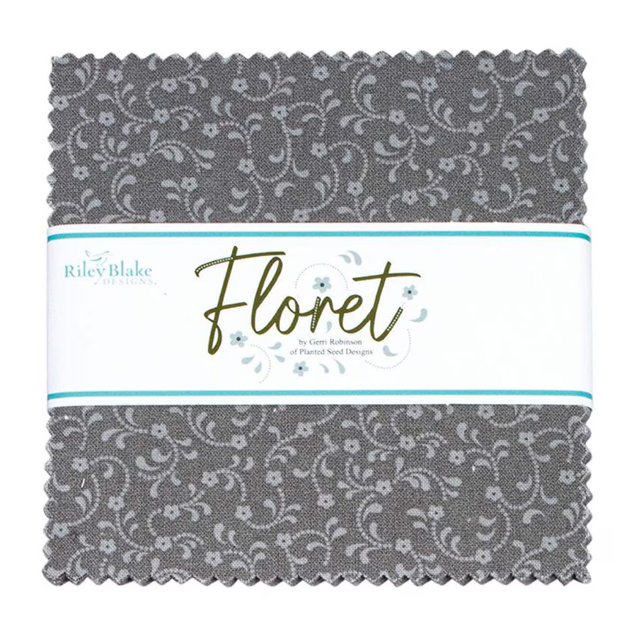 Floret Gray 5" Stacker- Gray