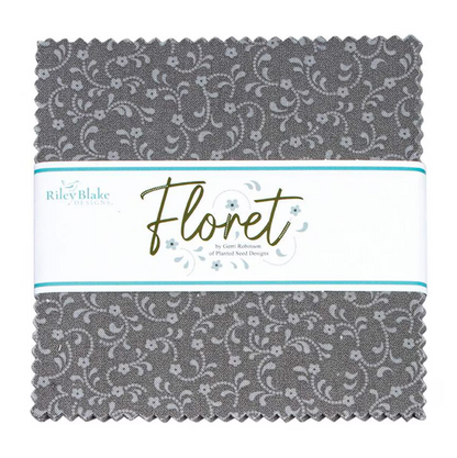 Floret Gray 5" Stacker- Gray