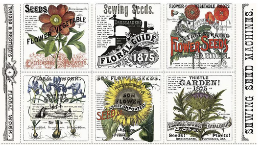 Sewing Seeds III Garden Patch Panel