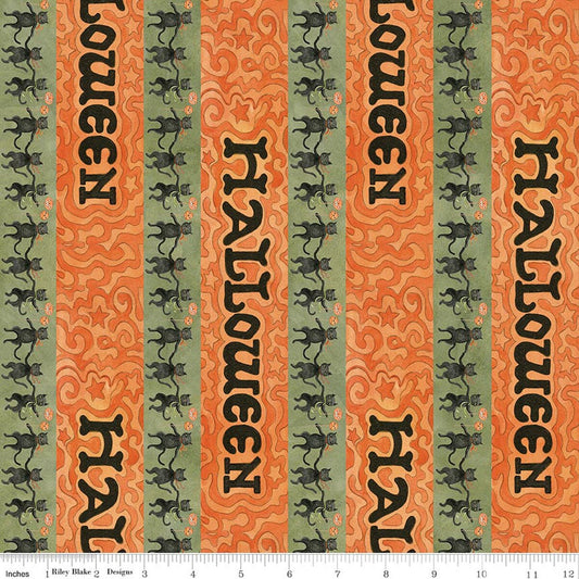 Spooky Halloween Stripe- Green