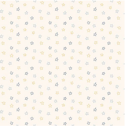 Snowman's Village Stars- Cream