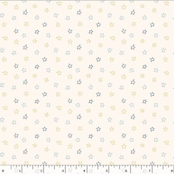 Snowman's Village Stars- Cream