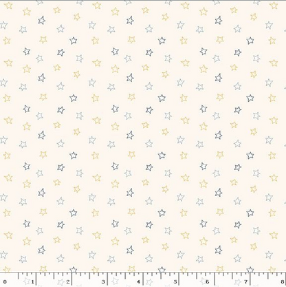 Snowman's Village Stars- Cream