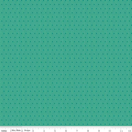 Stitcher's Flannel Dots - Caribbean