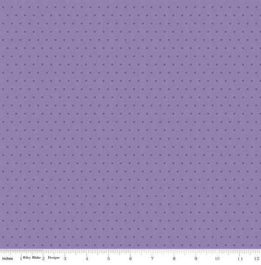Stitcher's Flannel Dots - Purple