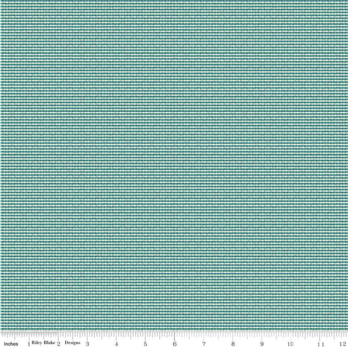 Stitcher's Flannel Railroad Stripe - Teal