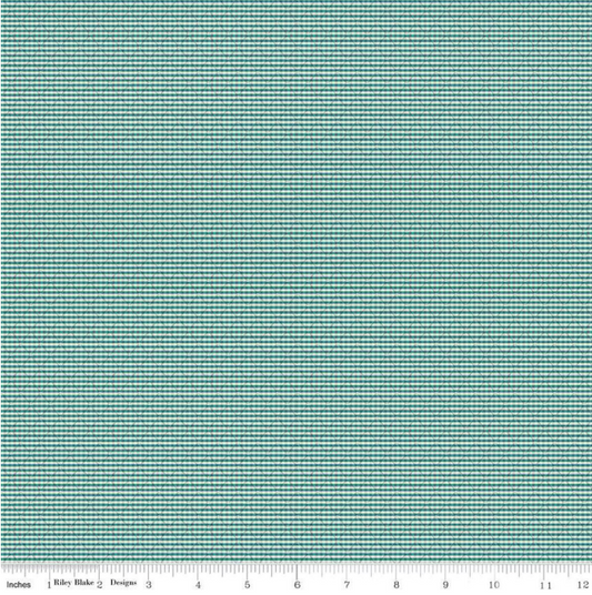 Stitcher's Flannel Railroad Stripe - Teal