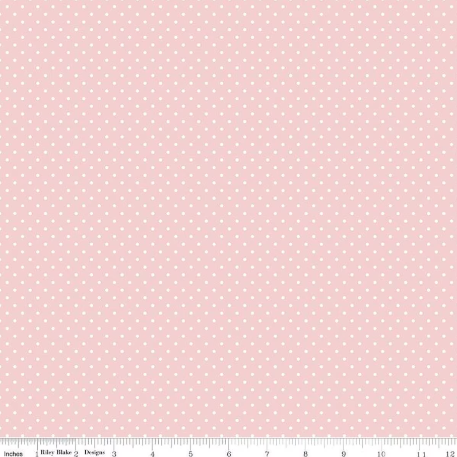 Swiss Dot- Baby Pink