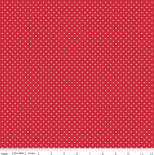 Swiss Dot- Red