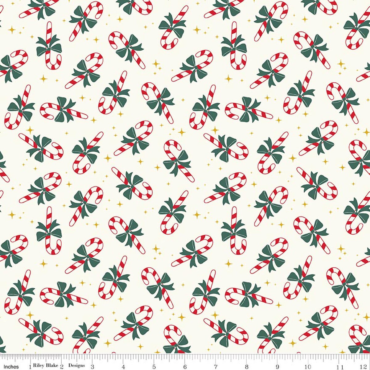 Flannel The North Pole Candy Cane- White