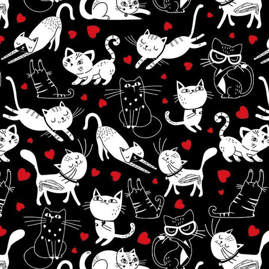 Tossed Cats & Hearts