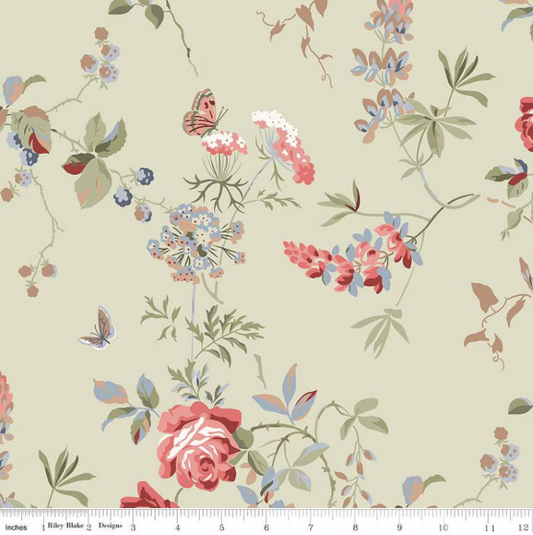 Wide Back Anne of Green Gables Floral- Sage