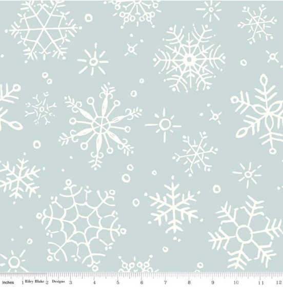 Wide Back Magical Winterland Snowflake- Blue