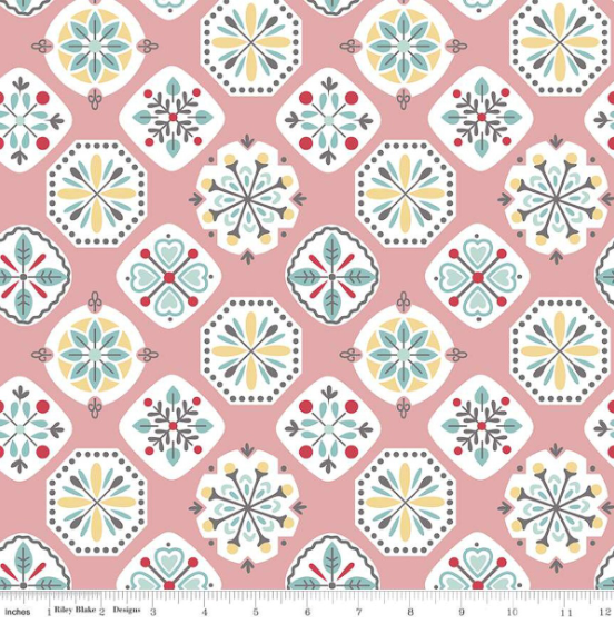 Wide Back Stitch- Coral