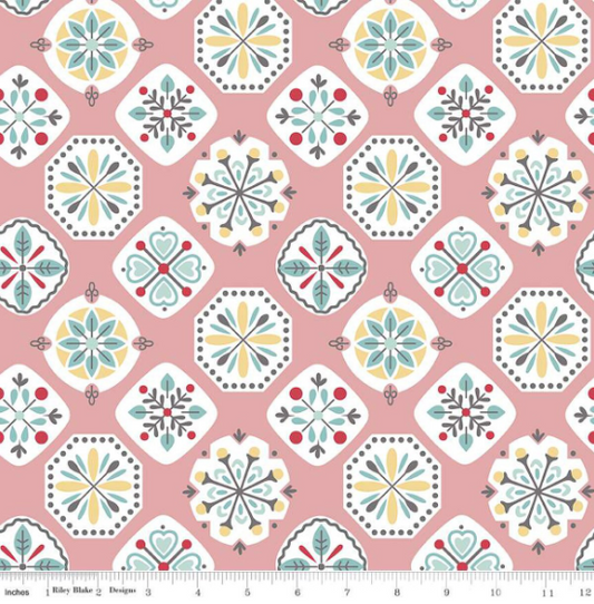 Wide Back Stitch- Coral