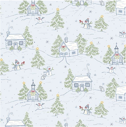 Snowman's Village Winter Wonderland- Sky